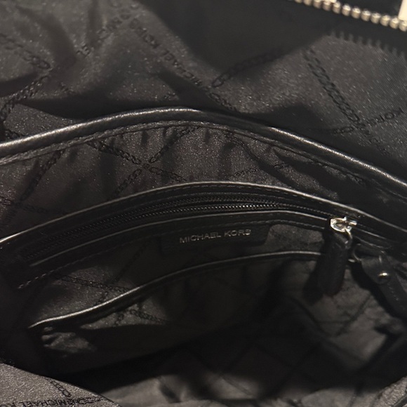 Michael Kors women’s Black Leather Backpack